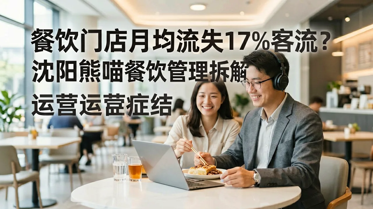 餐饮门店月均流失17%客流?沈阳熊喵餐饮管理拆解运营症结